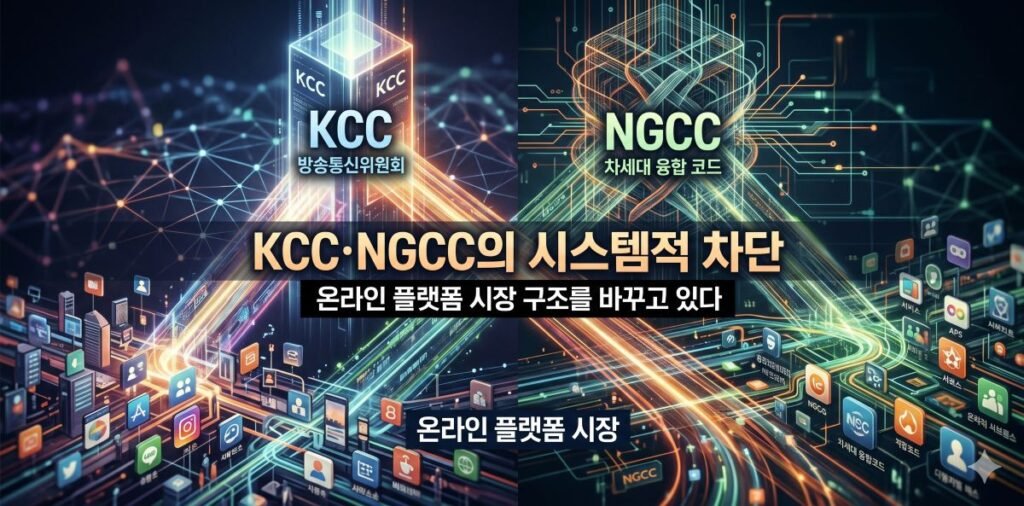 KCC·NGCC의 시스템적 차단이 온라인 플랫폼 시장 구조를 바꾸고 있다
