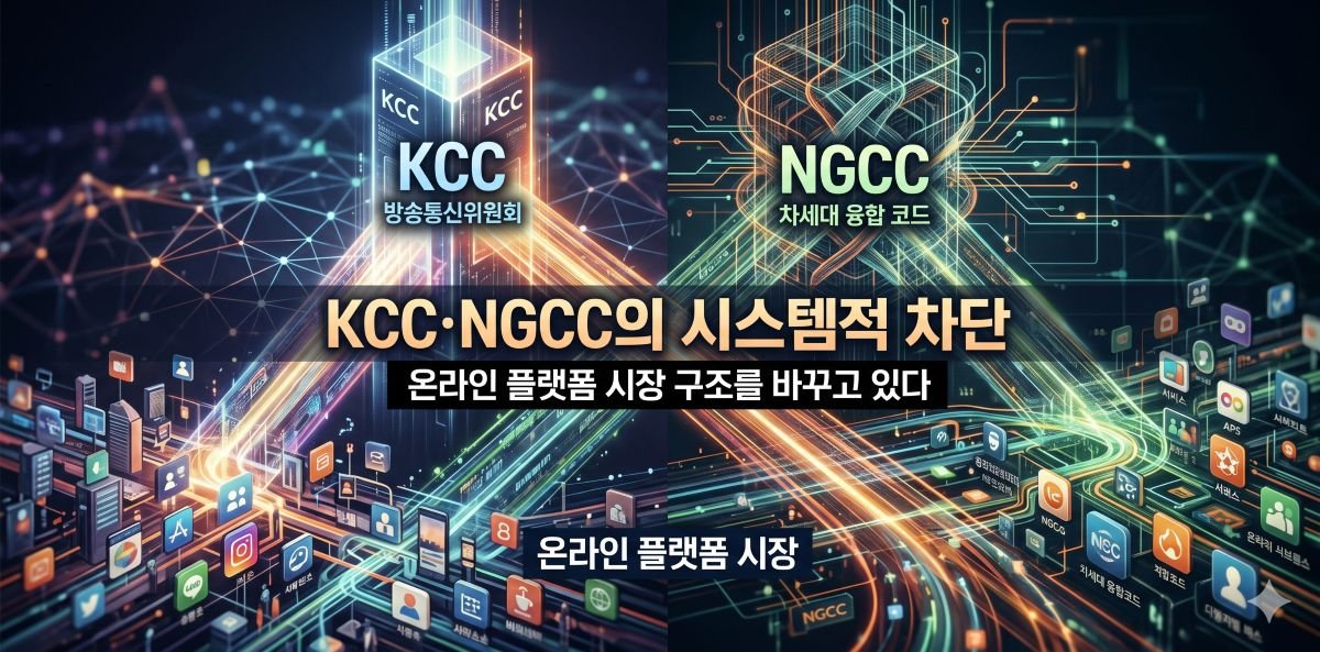 KCC·NGCC의 시스템적 차단이 온라인 플랫폼 시장 구조를 바꾸고 있다