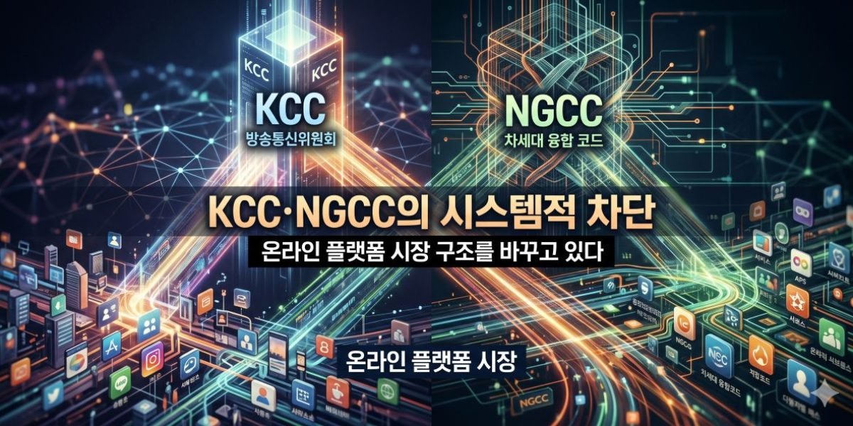 KCC·NGCC의 시스템적 차단이 온라인 플랫폼 시장 구조를 바꾸고 있다